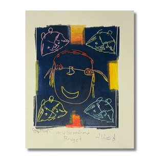 My Best Friend Bridget - Watercolor