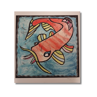Colorful Catfish Print