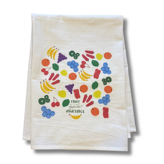 "Fruit is my Favorite Vegetable" Tea Towel