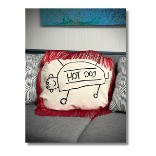 Hot Dog Pillow