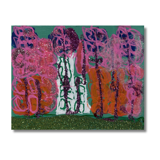 Sister Bear Glitter Flowers and Grass