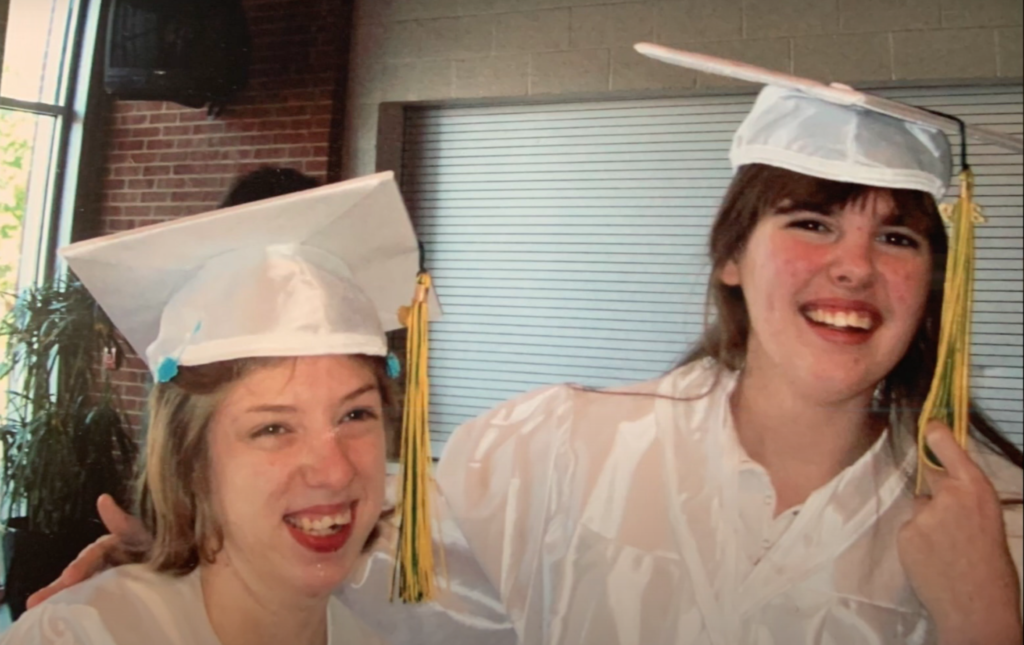 Liz and AC at high school graduation